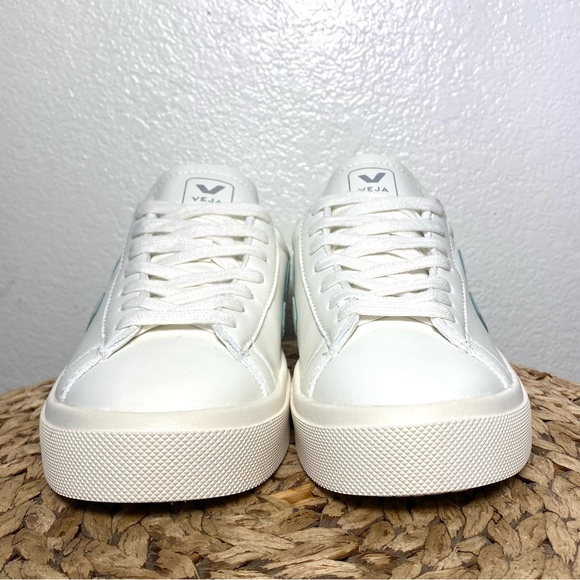 Veja campo matcha green white leather sneakers - Picture 2 of 7
